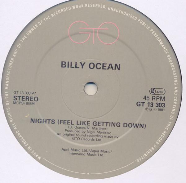 Billy Ocean - Nights (Feel Like Getting Down)
