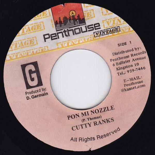 Cutty Ranks - Pon Mi Nozzle / The Bomer