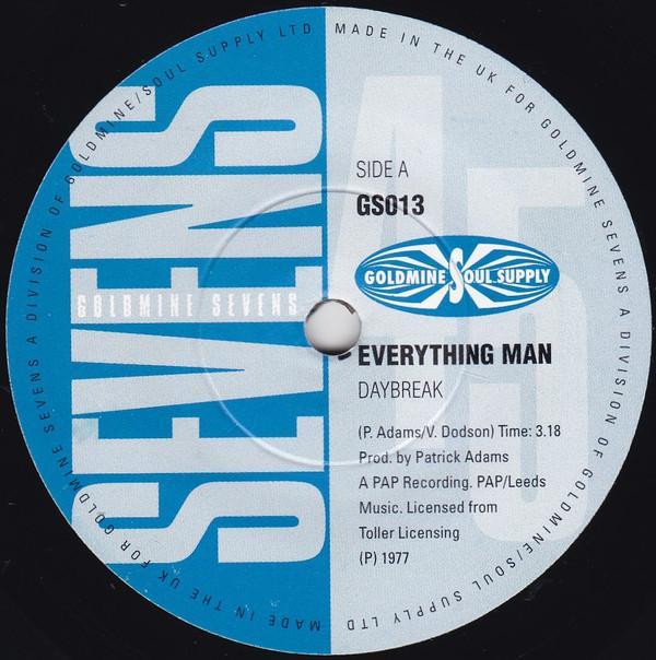 Daybreak, Billy Woods  - Everything Man / Let Me Make You Happy