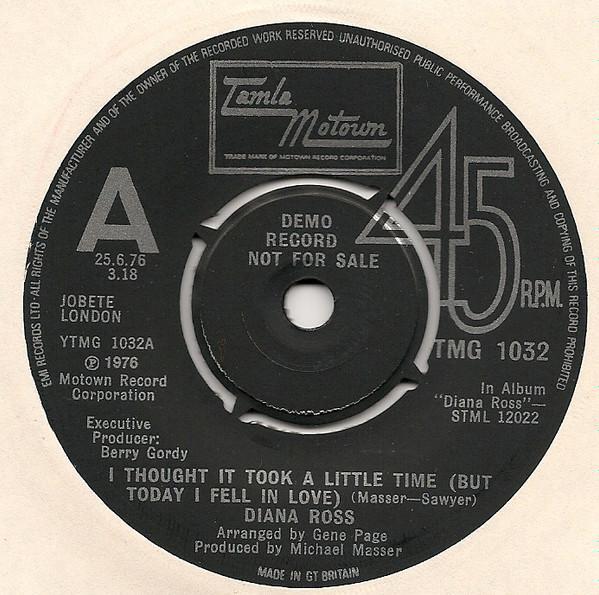 Diana Ross - I Thought It Took A Little Time (But Today I Fell In Love)