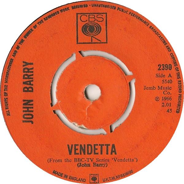 John Barry - Vendetta / The Danny Scipio Theme