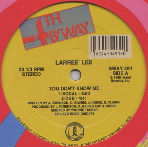 Larree' Lee - You Don't Know Me