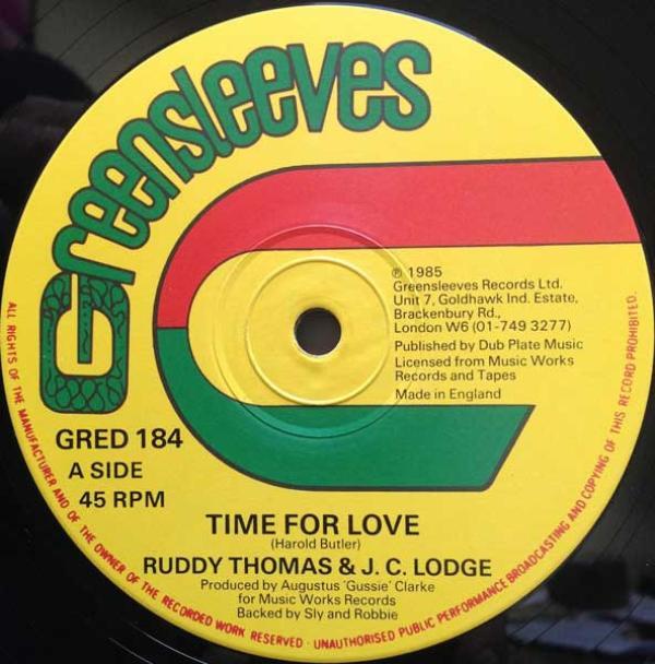 Ruddy Thomas, JC Lodge - Time For Love / In The Summer Time