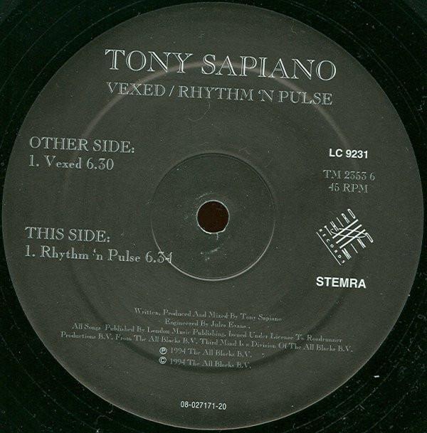 Sapiano - Vexed / Rhythm 'N Pulse