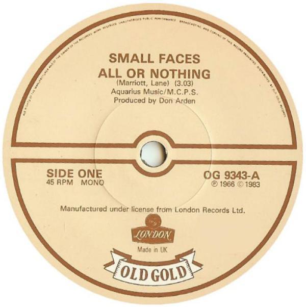 Small Faces - All Or Nothing / My Mind's Eye