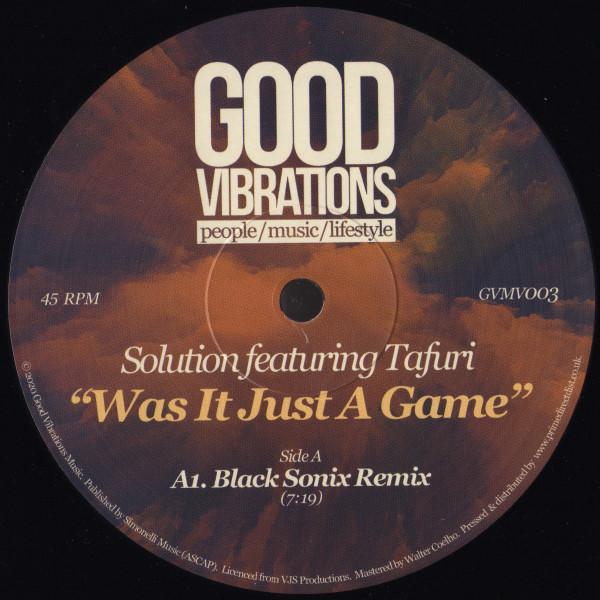 Solution, Tafuri - Was It Just A Game