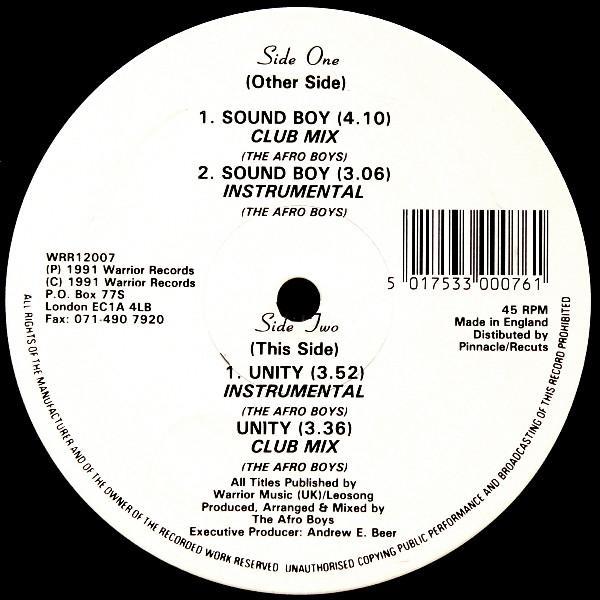 The Afro Boys - Sound Boy / Unity