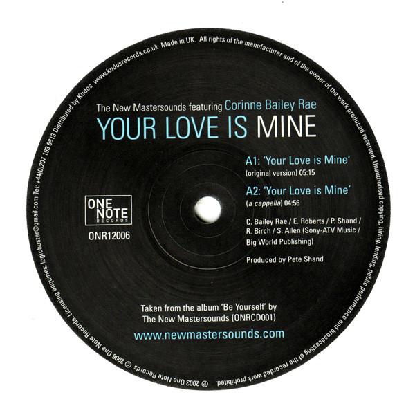 The New Mastersounds, Corinne Bailey Rae - Your Love Is Mine