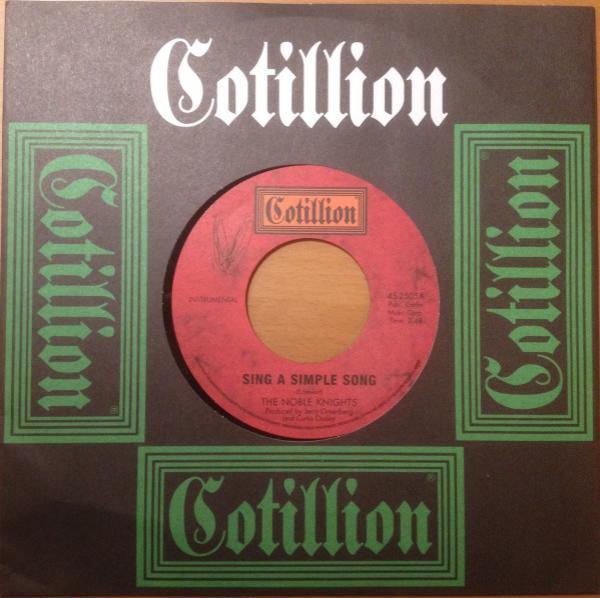 The Noble Knights, The Memphis Horns - Sing A Simple Song / Soul Bowl