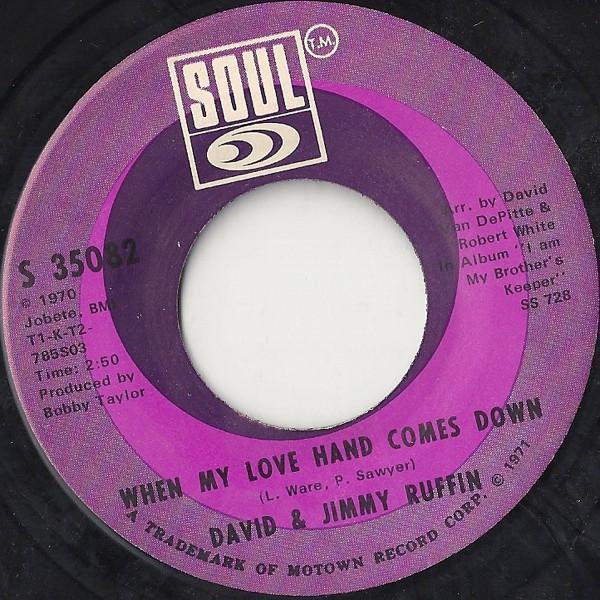 The Ruffin Brothers - When My Love Hand Comes Down