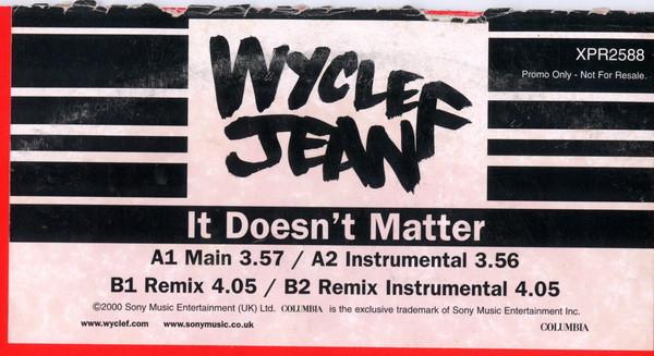 Wyclef Jean - It Doesn't Matter
